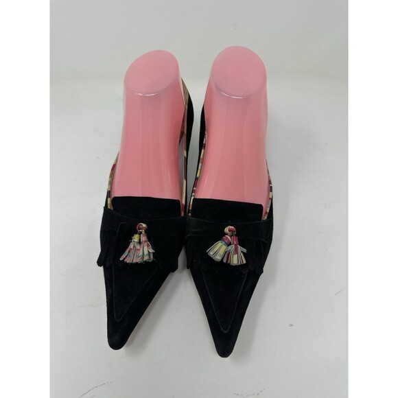 Paul Smith   suede  small hill  Shoes Black   Size  EU 38  pointy  elegant - Picture 8 of 15